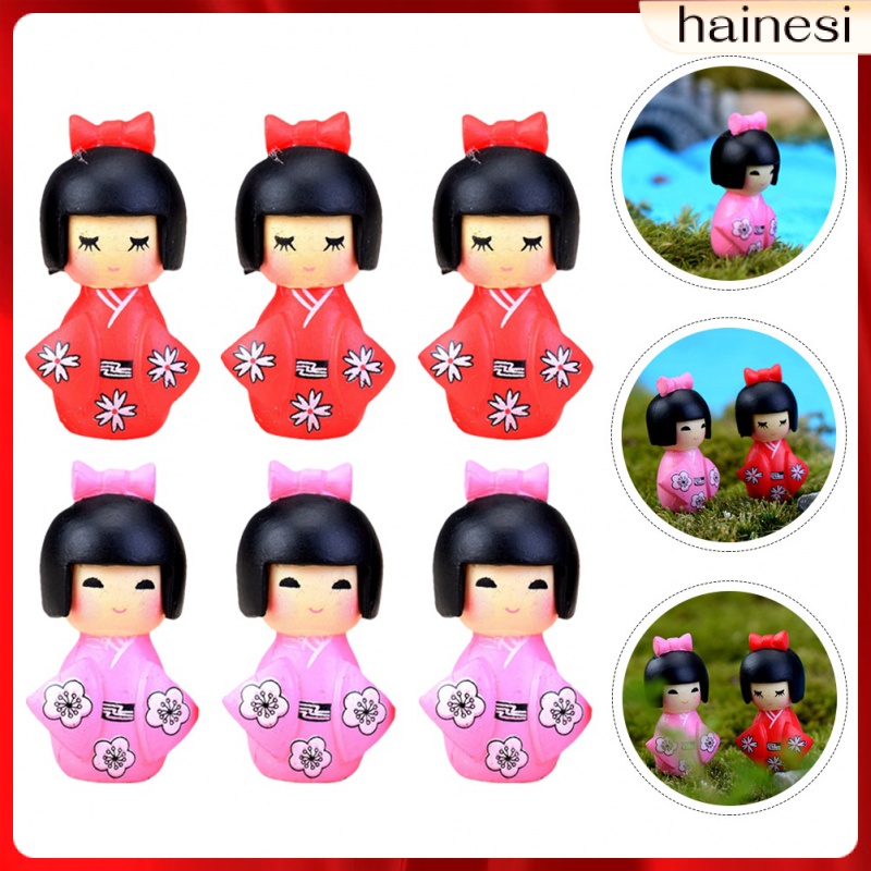 Set 10 Tượng Nhân Vật Phim Hoạt Hình Para Salas Casa Mặc Kimono