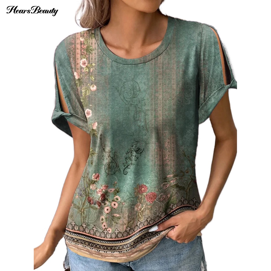 Áo Thun Cổ Tròn Thời Trang Mùa Hè Cho Nữ