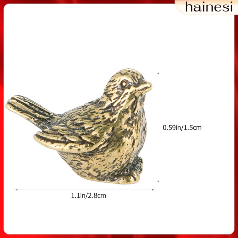 Mô Hình Chim Sẻ Vàng Bằng Đồng Thau Phong Cách Vintage Trang Trí Sân Vườn
