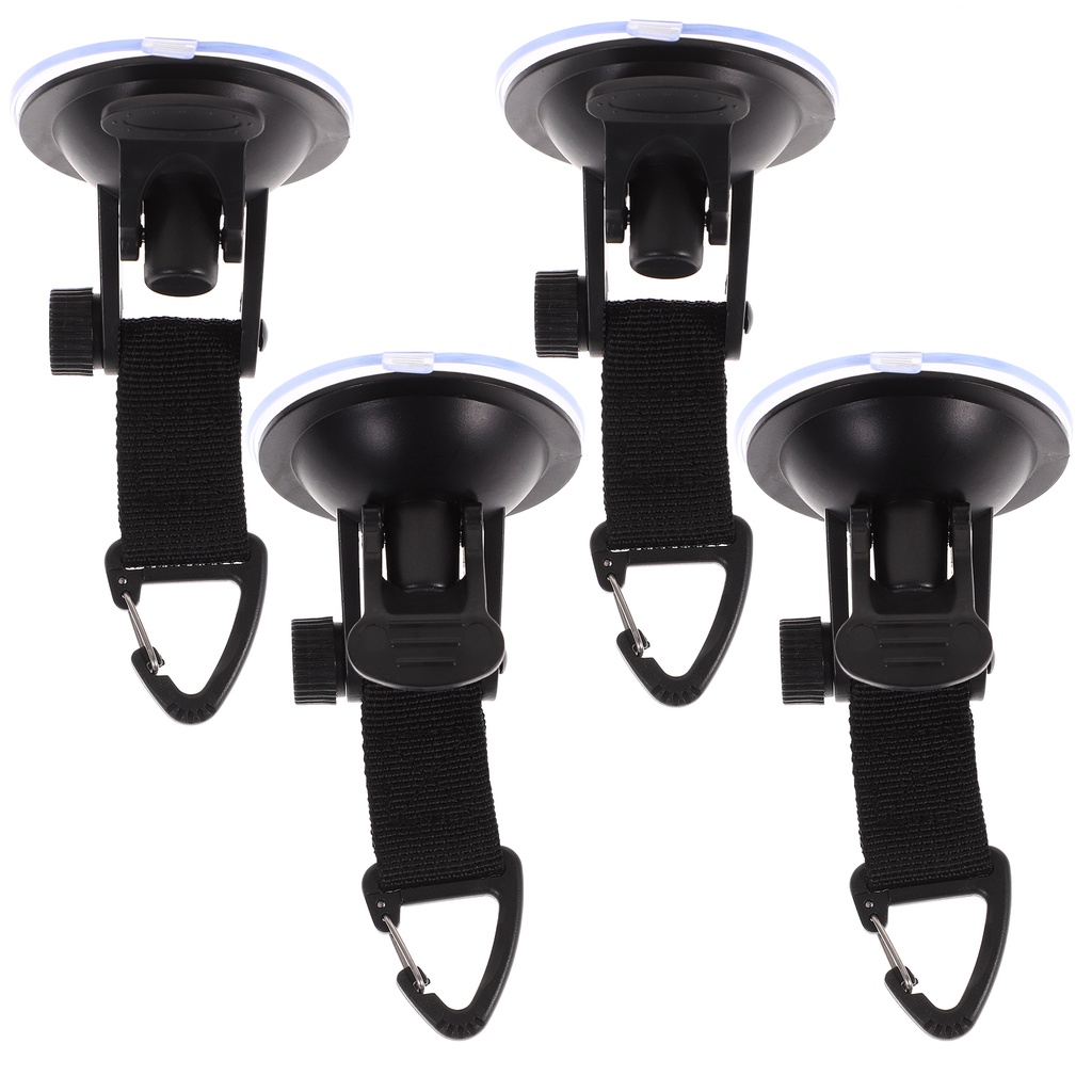Set 4 Móc Treo Lều Trại Bằng Abs Có Giác Hút Tiện Dụng