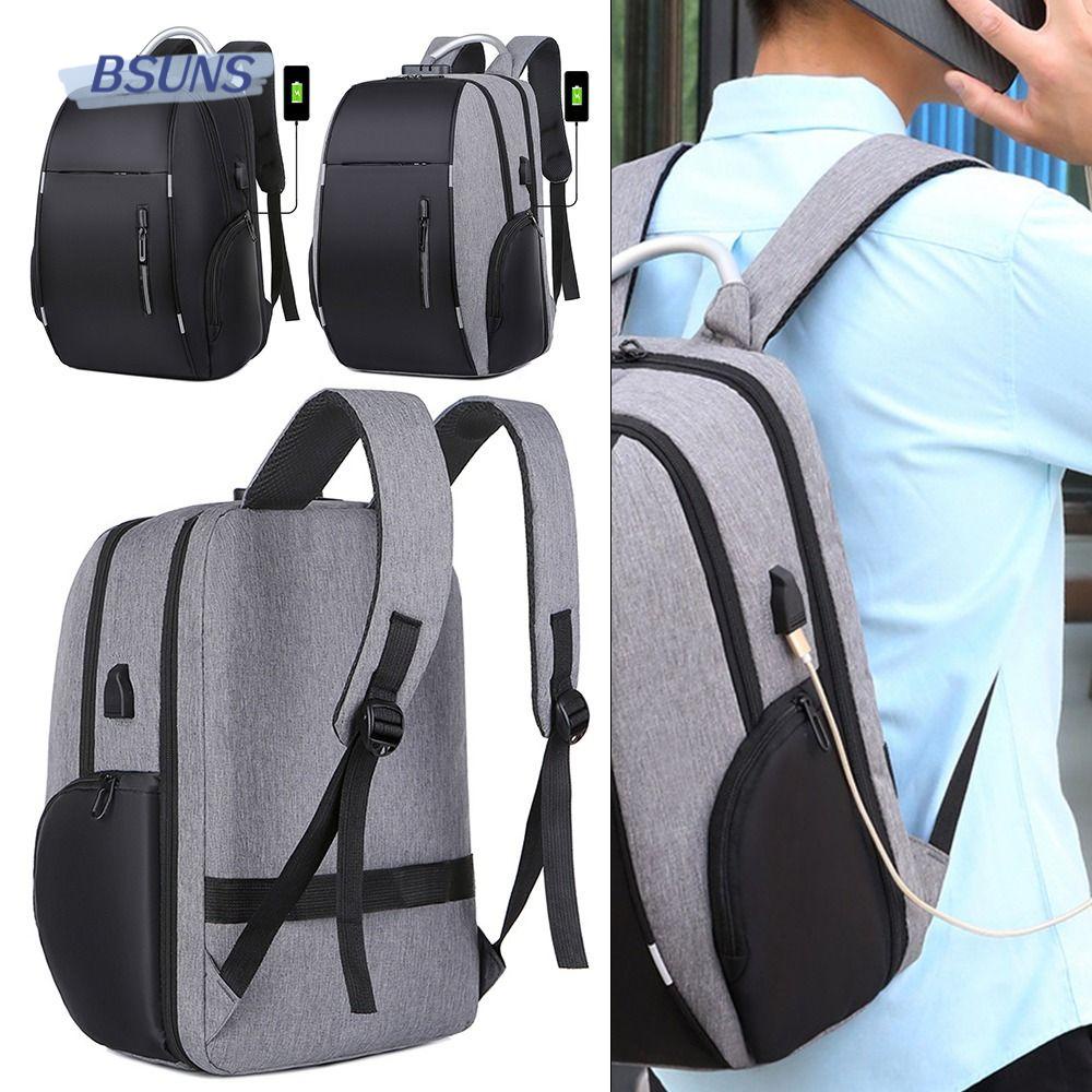 Ba Lô Du Lịch / Đi Học Đựng Máy Tính Có Cổng Sạc Usb Tiện Lợi Dành Cho Nam Giới