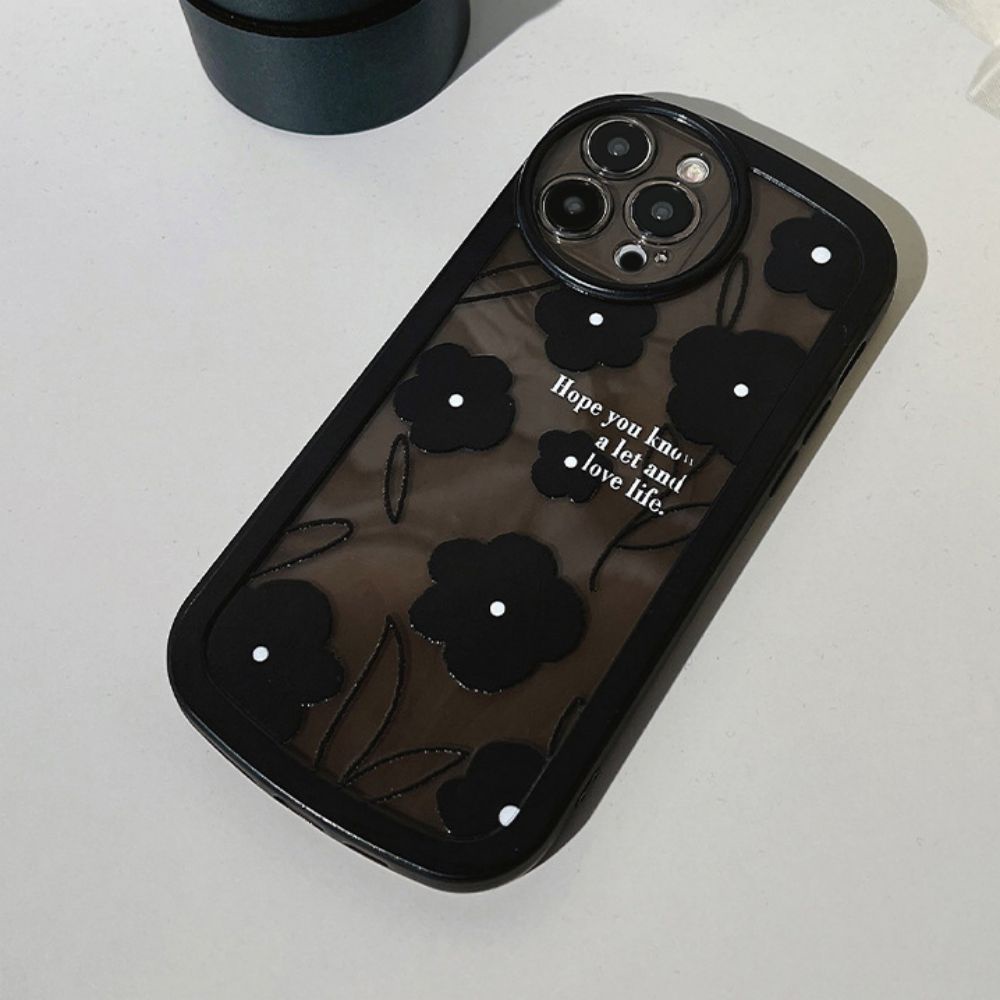 Ốp Điện Thoại TPU Mềm Chống Trầy In Họa Tiết Hoa Cho IPhone 14 Pro Max 13 12 11 Pro Max XS XR 7 8 Plus