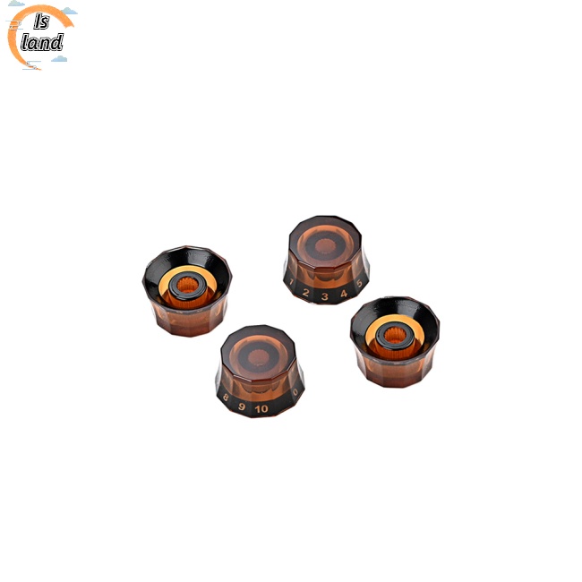 Bộ 4 Nút Vặn 12 Góc Màu Đen Thay Thế Chuyên Dụng Cho Đàn Guitar