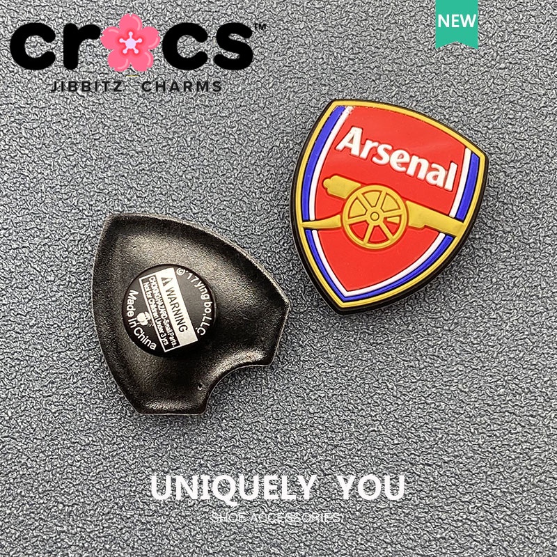 Giày Crocs jibbitz Phối Lỗ Cài Khóa Logo Manchester / Hoa / Logo Đội Tuyển Bóng Đá