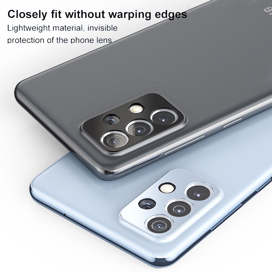 Vòng Kim Loại Bảo Vệ Camera Sau Cho Samsung Galaxy S23 Ultra A24 A34 A54 A14 A13 A23 A33 A53 A73 Z Fold4 3