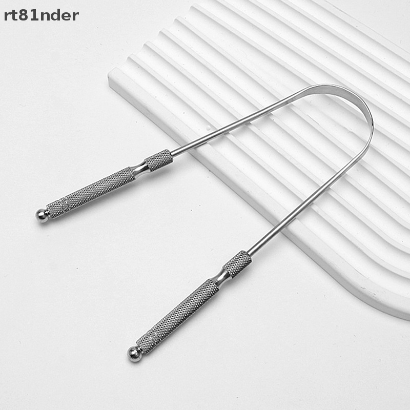 1 Dụng Cụ Nạo Làm Sạch Lưỡi Bằng Thép Không Gỉ Chất Lượng Cao