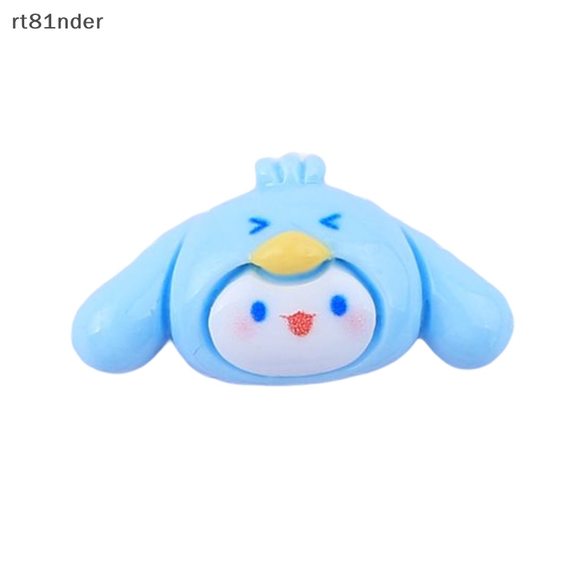 Rt Set 10 Phụ Kiện Kẹp Tóc / Điện Thoại Hình Chú Chó Trắng Lấp Lánh DIY