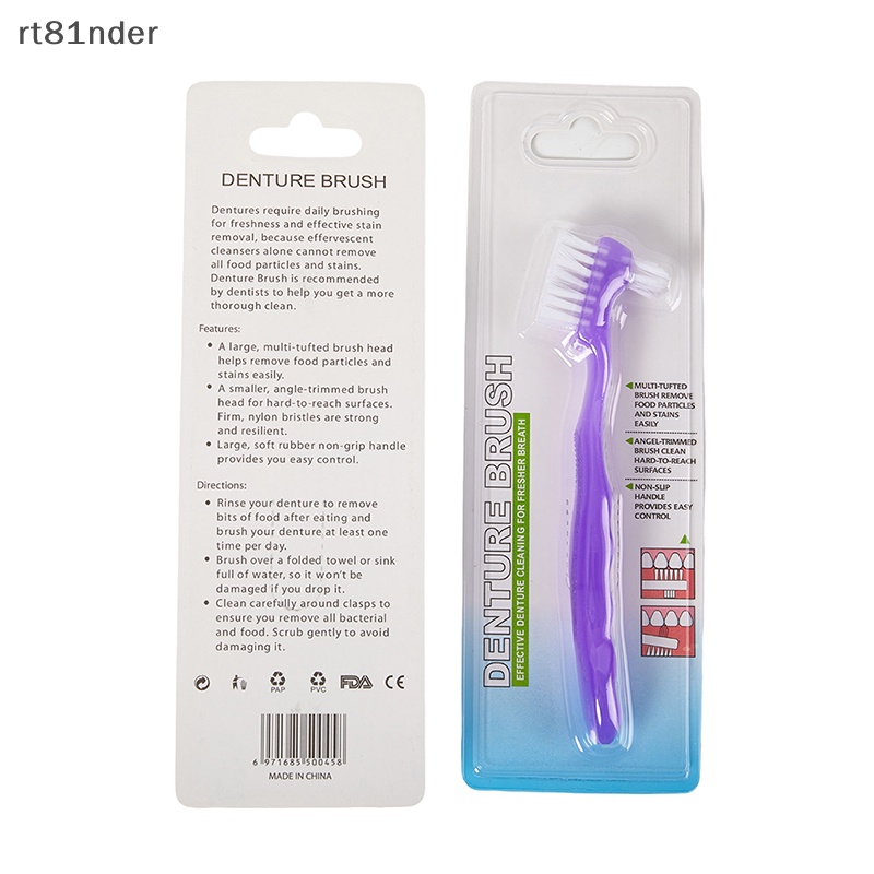 Bàn Chải Nhựa rt Denture Có Tay Cầm Bằng Nhựa Tiện Dụng Cho Nam Và Nữ