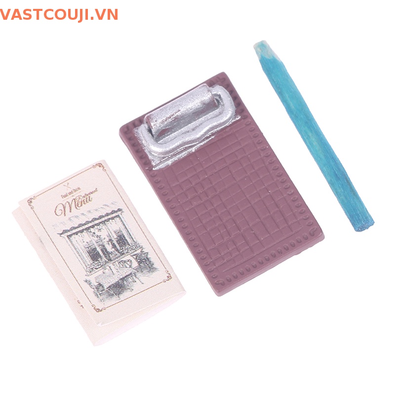 Bảng Kẹp Tài Liệu Mini Bằng Kim Loại Cho Nhà Búp Bê