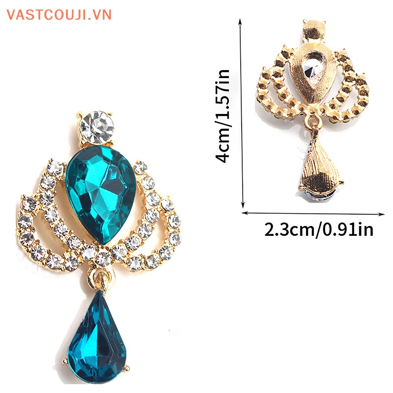 Ghim Cài Áo Hình Vương Miện Bằng Acrylic Đính Đá Thủy Tinh DIY