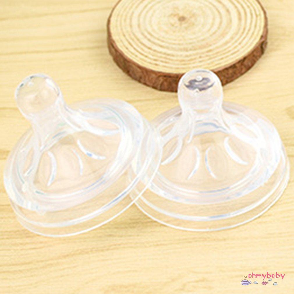 [InStock] Núm vú giả bằng silicon cho trẻ sơ sinh an toàn không độc hại Công cụ bé ăn đơn giản trong suốt mềm mại [Z/4]