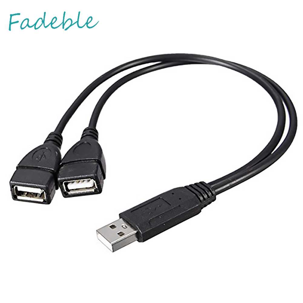 Dây Cáp Nối Dài 30cm USB2.0 Male Sang Dual USB Female