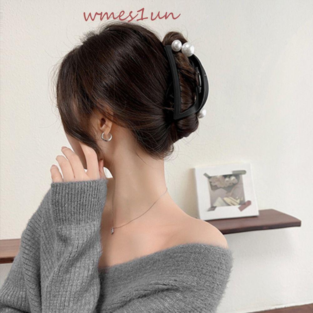 Kẹp Tóc Acrylic Hình Cá Mập Cỡ Lớn Phong Cách Hàn Quốc Tinh Tế Cho Nữ WMES15H