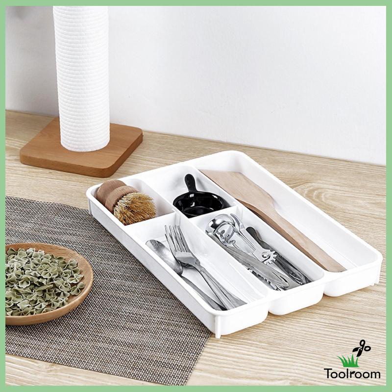 Khay Đựng Dụng Cụ Ăn Uống Chia Ngăn Tiện Dụng Cho Văn Phòng