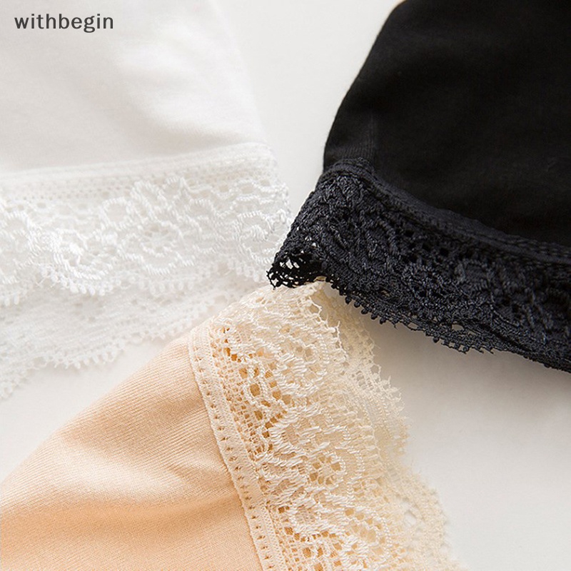 Quần Lót Boxer Ngắn Dáng Ôm Phối Ren Không Đường May Thời Trang Cho Nữ