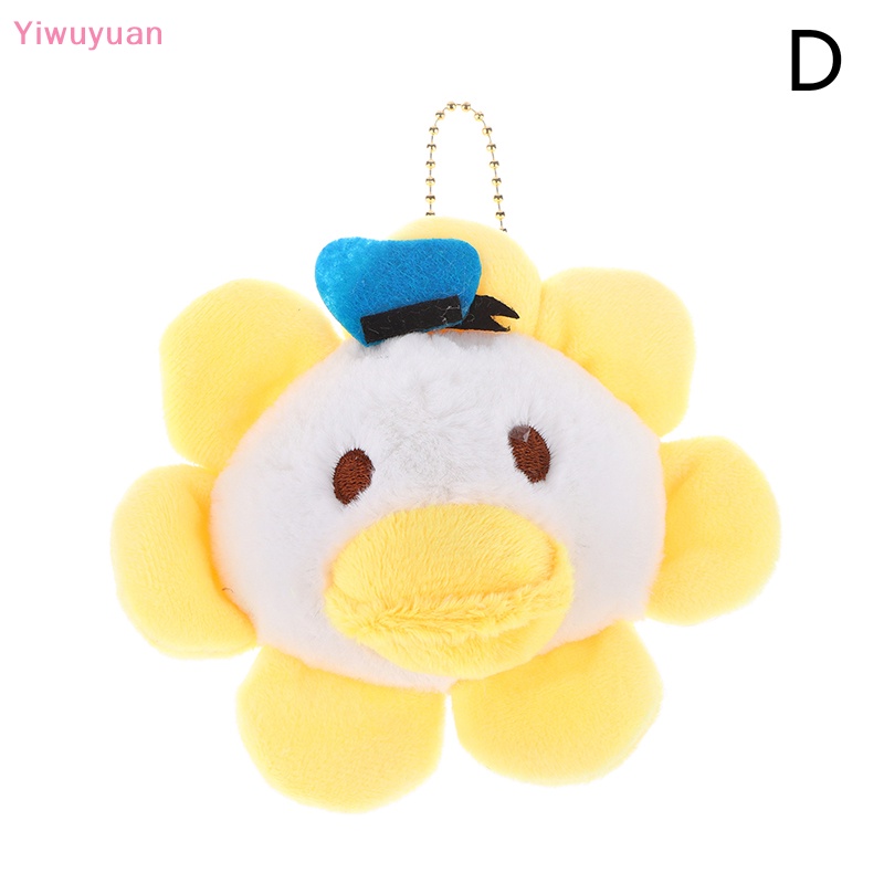 < Yiwuyuan > Móc Chìa Khóa Hình Đồ chơi nhồi bông Hoa Hướng Dương / Gấu Mềm Mại Trang Trí Ba Lô / Túi Xách / Xe Hơi