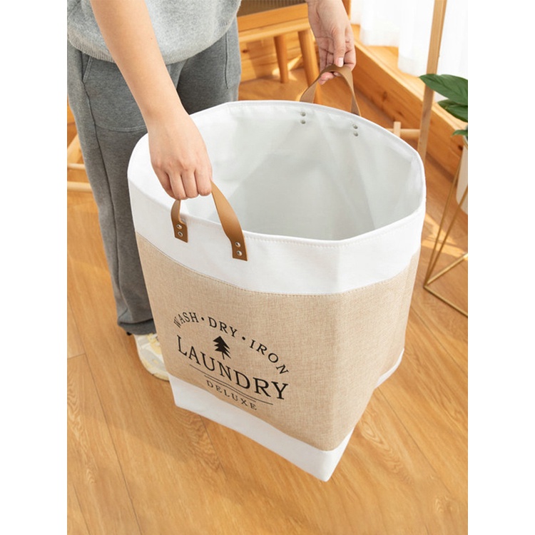 Giỏ Đựng Đồ Giặt Sức Chứa Lớn Chống Bụi Bẩn Tiện Dụng Cho Gia Đình