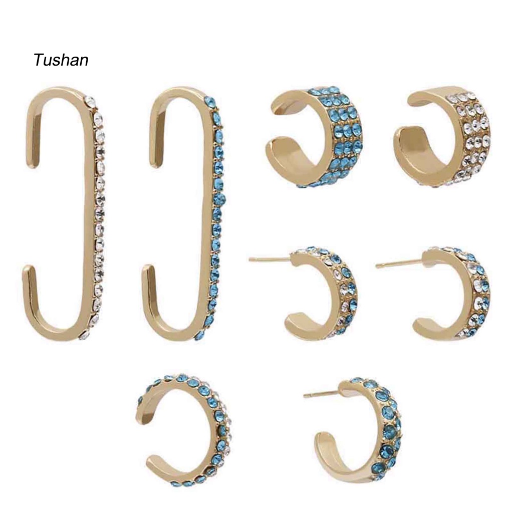 Set 2 / 8 Khuyên Vành Tai Thời Trang Cá Tính Cho Nữ