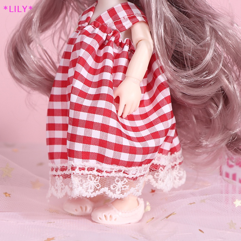 Lily New 17 Cm Mini Cô Gái Bé Búp Bê Với 13 Di Chuyển Doanh 3D Đôi Mắt Lớn Cho Cô Gái DIY Uuu