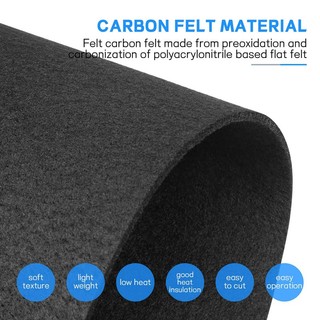 Set 2 tấm chắn nhiệt bằng sợi carbon kích thước 3x200x300mm chuyên dụng cho thợ hàn