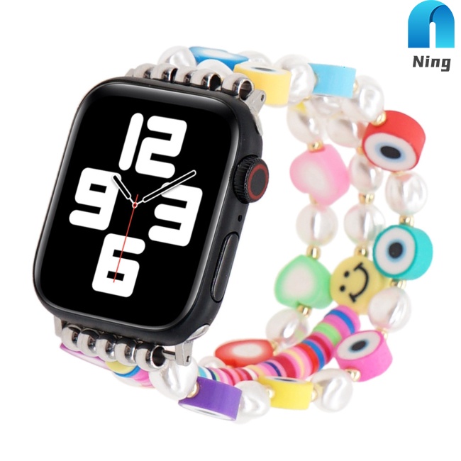 Dây Đeo Chuỗi Hạt Thời Trang Cho Đồng Hồ iWatch