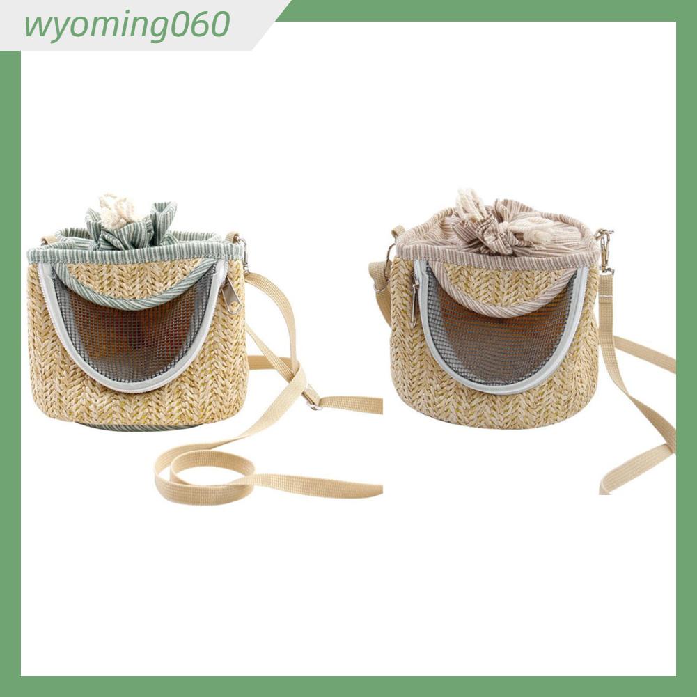 Wyoming060 Túi Đeo Vai Hamster Thoáng Khí Mềm Mại Ấm Áp Có Thể Điều Chỉnh Dây Thú Cưng Nhỏ Cho Chuột Lang Đường Tàu Lượn