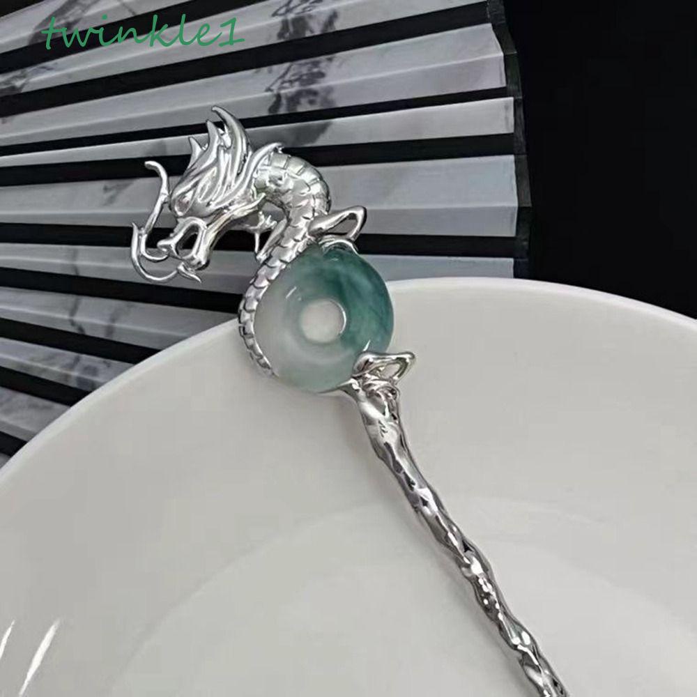 Kẹp Tóc Kim Loại Lấp Lánh Phong Cách Cổ Điển Cho Nữ|Trâm Cài Tóc Hình Rồng Phong Cách Trung Hoa Cổ Đại