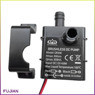 High performance qr30e dc 12v 4.2w 240l/h flow rate cpu cooling car brushless water pump waterproof