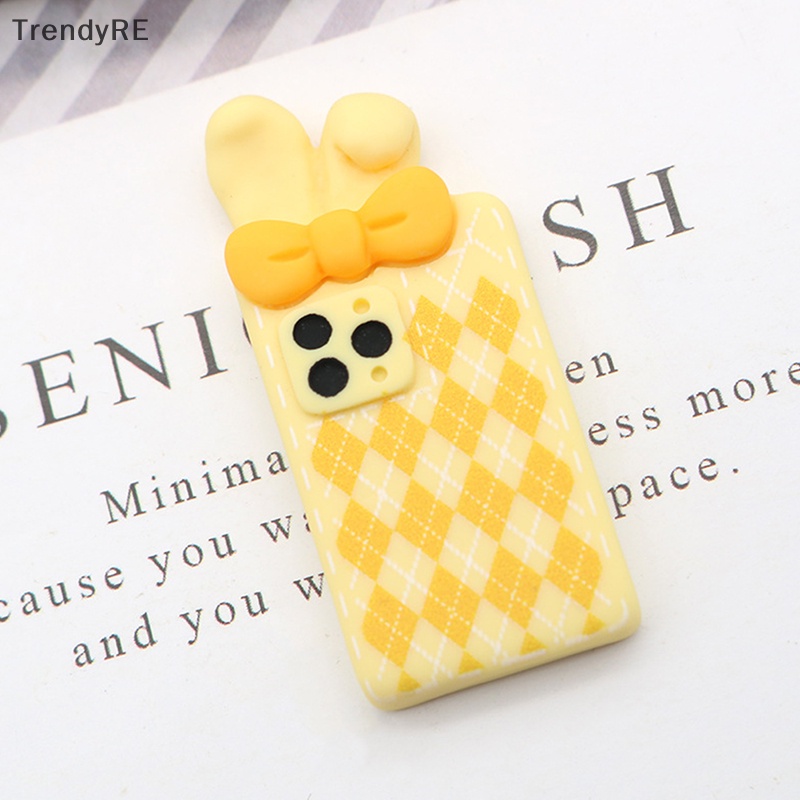 1 Búp Bê Trang Trí Điện Thoại Hình Tai Thỏ Đáng Yêu