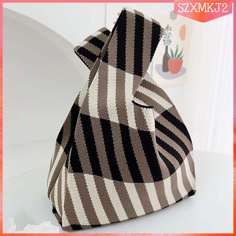 [szxmkj2] Túi Tote Kẻ Sọc Trọng Lượng Nhẹ 20cmx35cm Dành Cho Nữ Đi Nghỉ Mát Mùa Hè