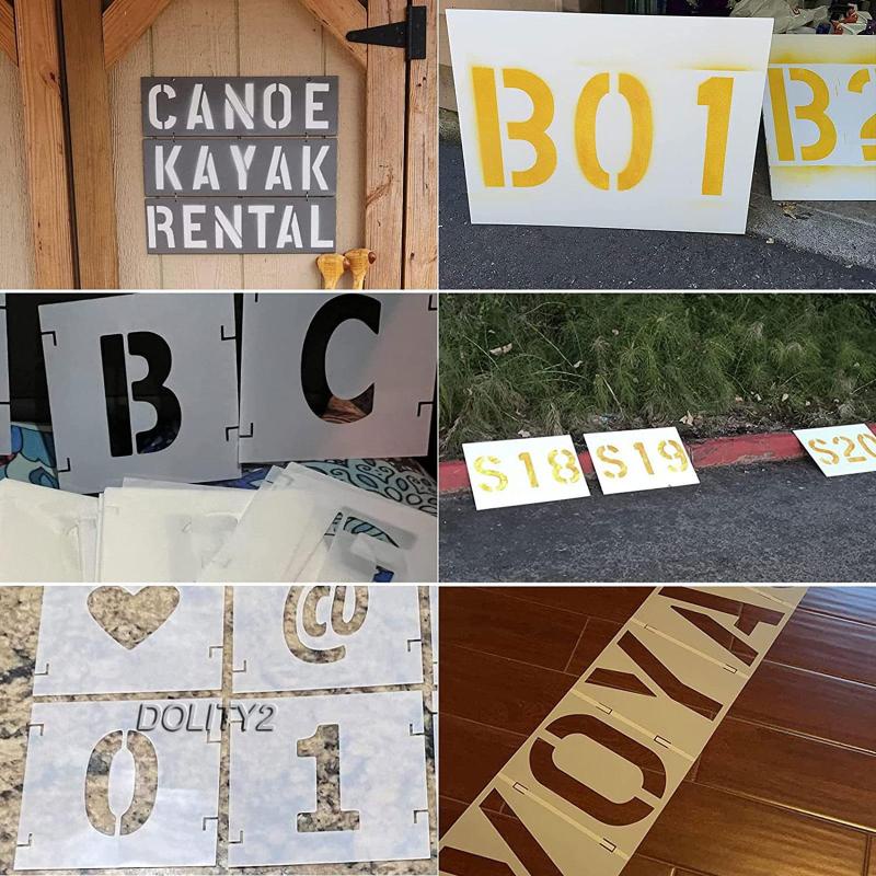 [Dolity2] Khuôn Mẫu Chữ Cái 2 inch Nghệ Thuật Và Vẽ Thủ Công Trên Vải Canvas