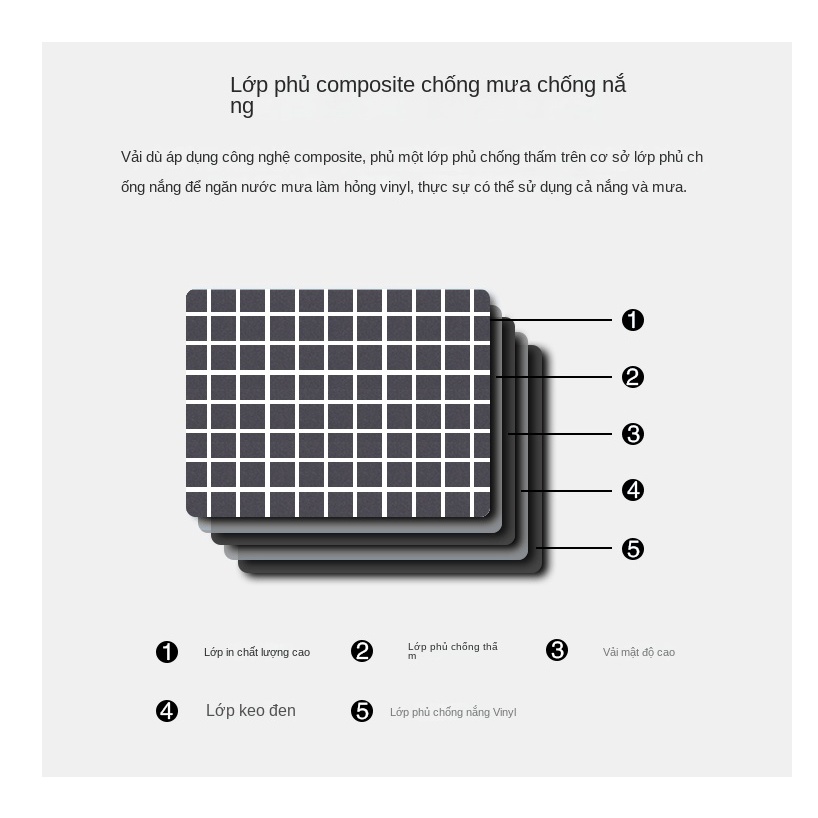 Dù Gấp Tự Động Chống Mưa Nắng Họa Tiết Sọc Caro Trắng Đen Đơn Giản