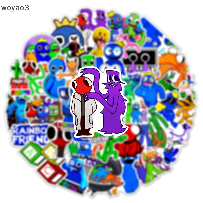 Set 50 Miếng Dán Trang Trí Điện Thoại / Laptop In Hình Trò Chơi Roblox