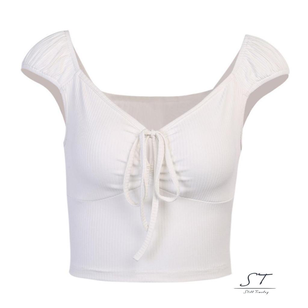 Áo Hai Dây Dệt Kim Mỏng Màu Trơn Gợi Cảm CY03 Cho Nữ