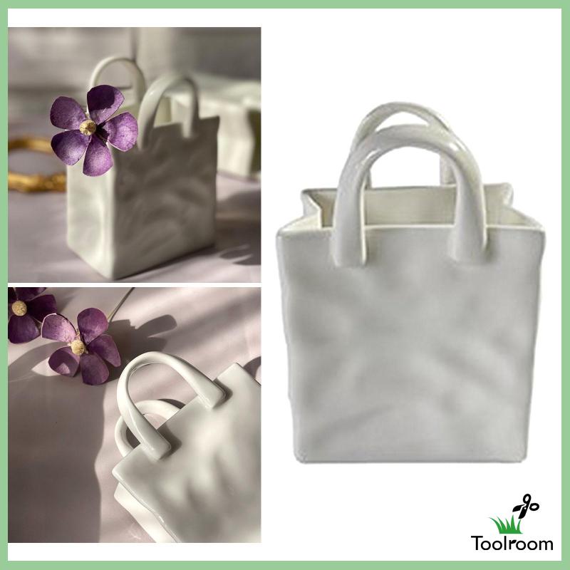 Chậu Hoa Sứ Kích Thước 8x6.8x15cm Dùng Trang Trí Nhà Cửa