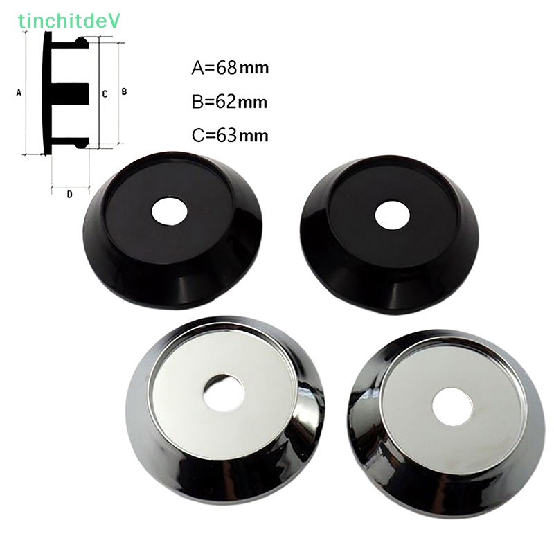 1 Nắp Đậy Trục Bánh Xe Hơi Màu Bạc Mạ Crom Chất Lượng Cao