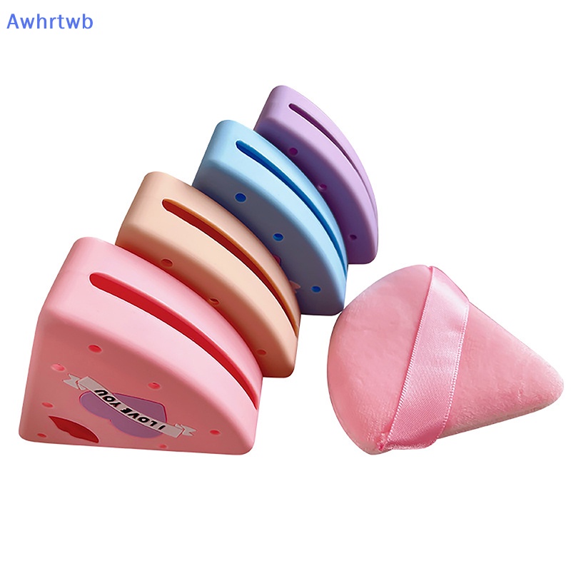 Hộp Đựng Mút Trang Điểm Hình Tam Giác Bằng Silicone Tiện Dụng Khi Đi Du Lịch Mới