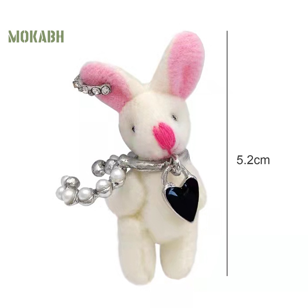 [Mới] 1 Khuyên Tai Kẹp Tai Thỏ Bông Màu Trắng Thời Trang Công Sở Đẹp Mắt Bắt Mắt Thích Hợp Làm Quà Tặng Cho Bạn Gái