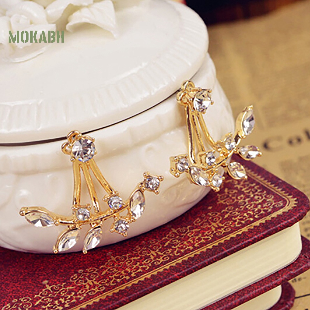 1 Đôi Bông Tai Đính Đá Mini Quyến Rũ Dành Cho Nữ