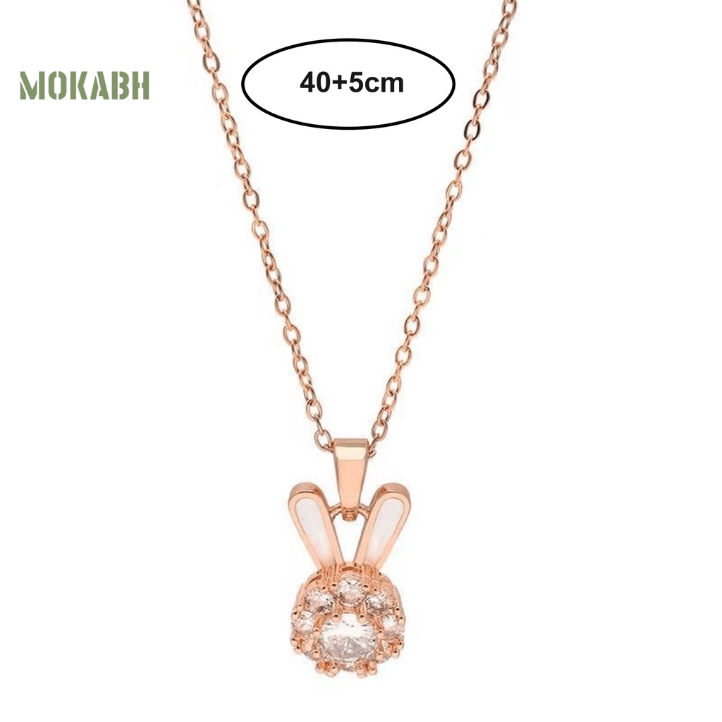 Vòng cổ HợP Kim HìNh Thỏ ĐíNh Đá Sang TrọNg