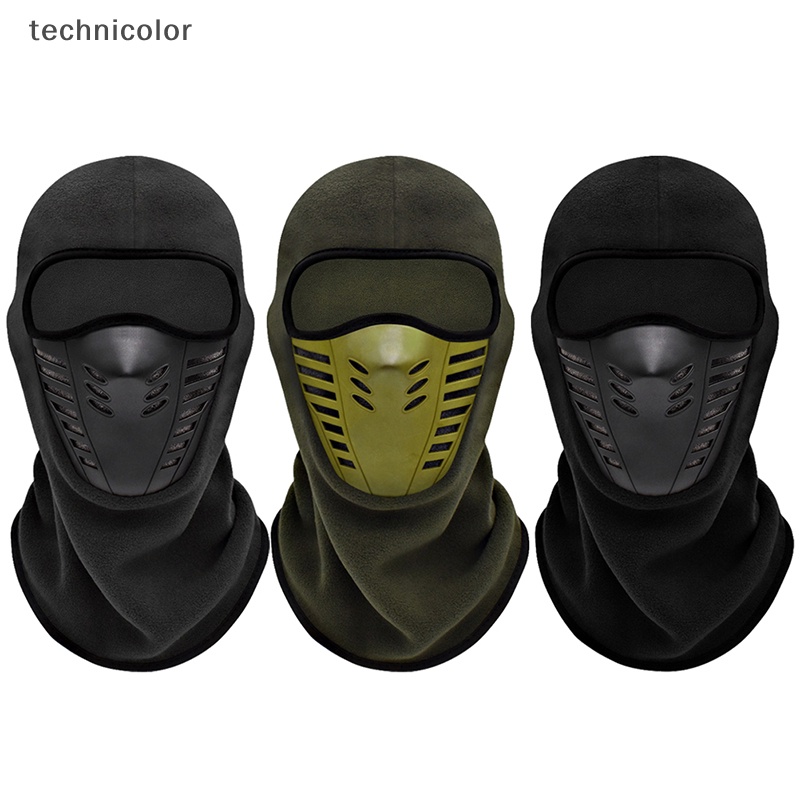 Khẩu Trang Vải Lông Cừu Giữ Ấm Mùa Đông Khi Lái Xe Mô Tô technicolor