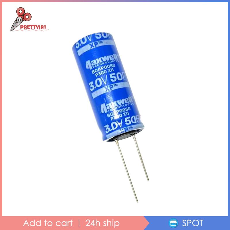 [Prettyia1] Tụ Điện Siêu Farad Condenser 3V 50F Di Động Cho Dự Án Điện Công Nghiệp Tự Làm