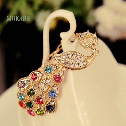 (Hot) Vòng Tay HìNh Chim Công ĐíNh Đá NhiềU MàU SắC