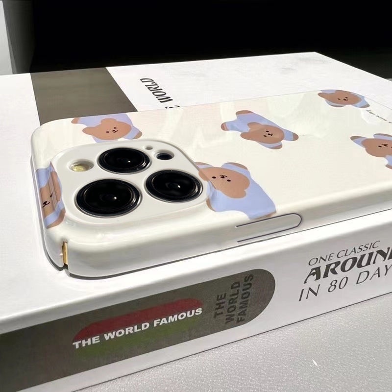 Ốp Điện Thoại Chống Bụi Hình Gấu Cho Apple 1314Pro NABO 11XR 12 13 Pro Max 14 Pro