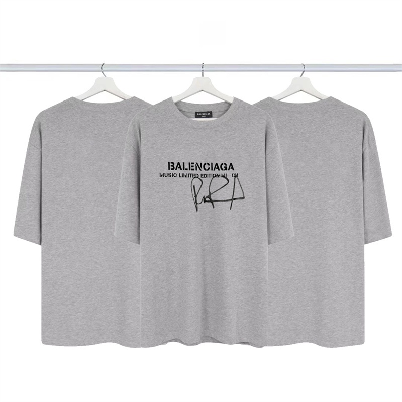 Áo Thun Tay Ngắn Dáng Rộng In Chữ Ký Chất Lượng Cao