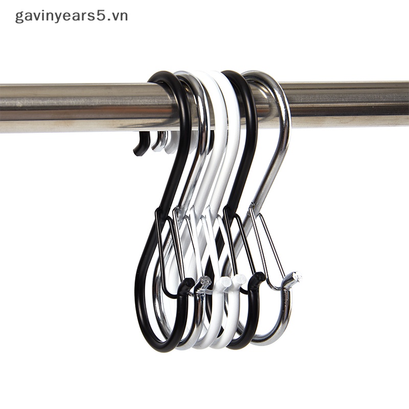 Bộ 2 Móc Treo Đồ Hình Chữ S Bằng Kim Loại Tiện Dụng Cho Nhà Bếp / Phòng Tắm