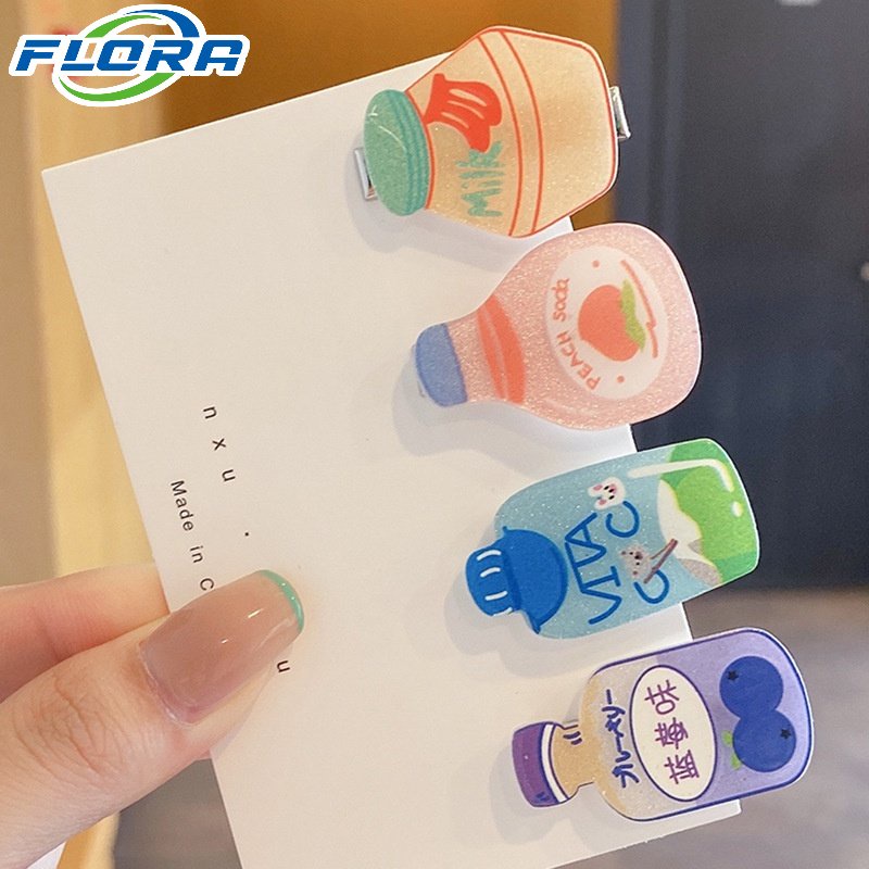 Kẹp Tóc Hình Chai Nước Hoạt Hình Dễ Thương