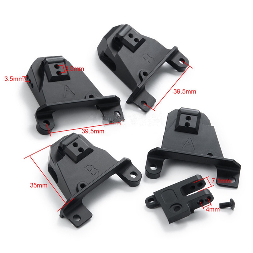 4 cái giá đỡ tháp giảm chấn phía trước và phía sau bằng nhôm cnc cho traxxas trx4 324 1/10 rc