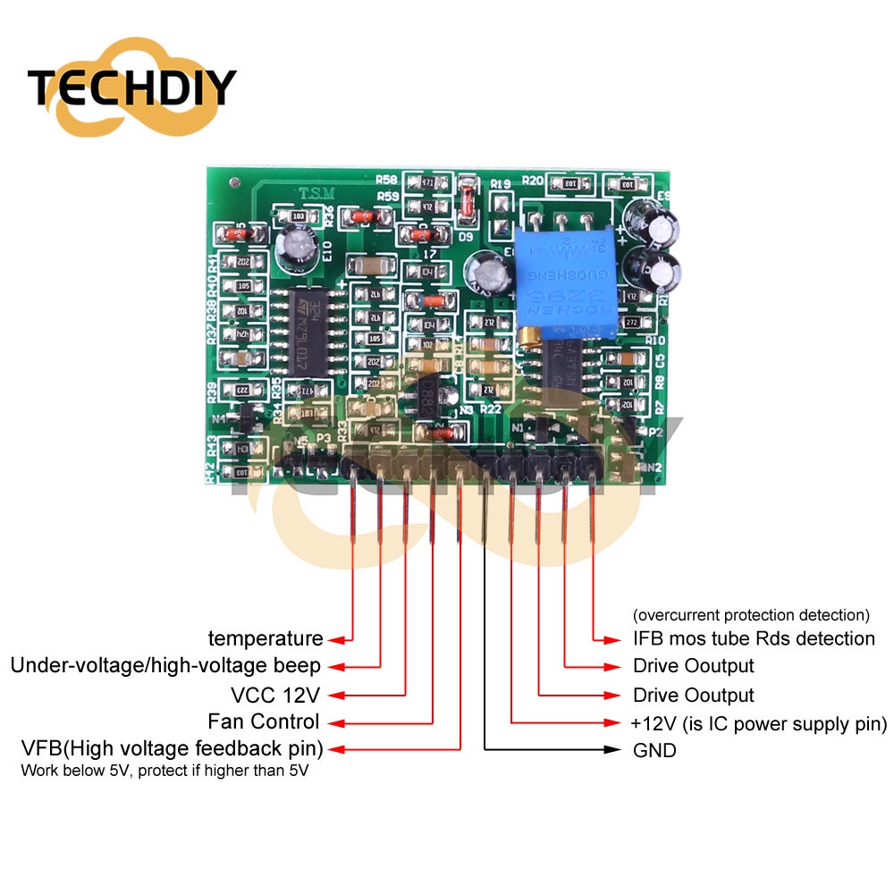 Bảng Mạch Chuyển Đổi Nguồn Điện DC-AC KA7500C / TL494