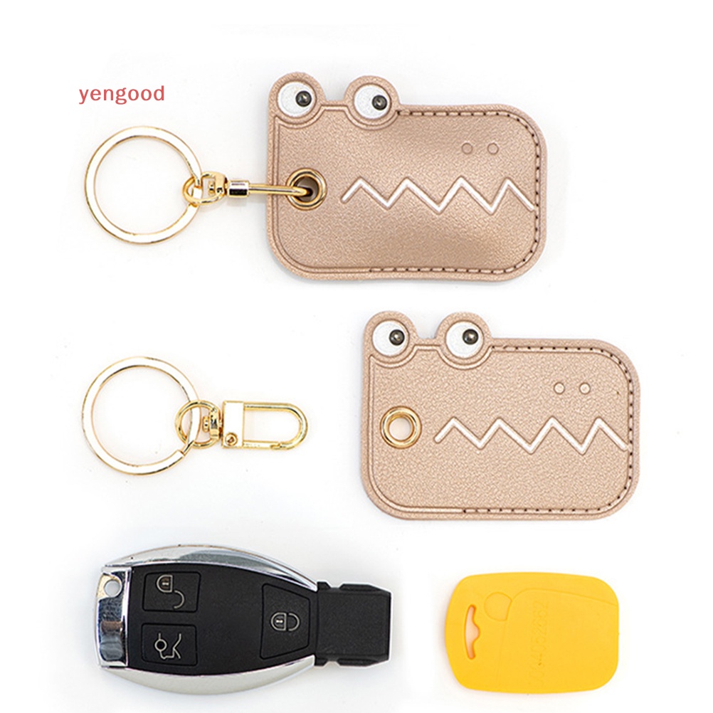 Móc Khóa Bằng Da Họa Tiết Hoạt Hình Đáng Yêu